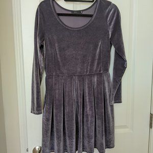 Aritzia Talula Purple Velvet Dress